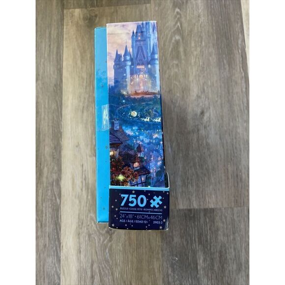 Thomas Kinkade Disney Cinderella Dancing In The Starlight 750 Piece Ceaco Puzzle - Picture 2 of 4
